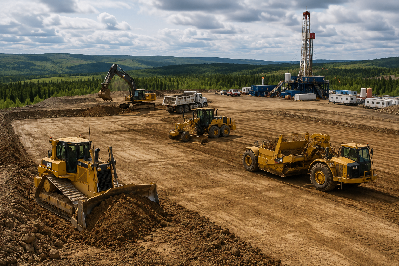 Oilfield project site
